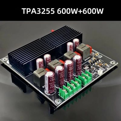 SAMP-200 HIFI ثنائي النواة TPA3255 2 قناة 600W 600W مكبر الطاقة الرقمي من الفئة D