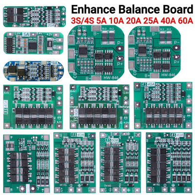3S 4S 25A 40A 60A BMS لوحة حماية البطارية لوحة شحن بطارية لي