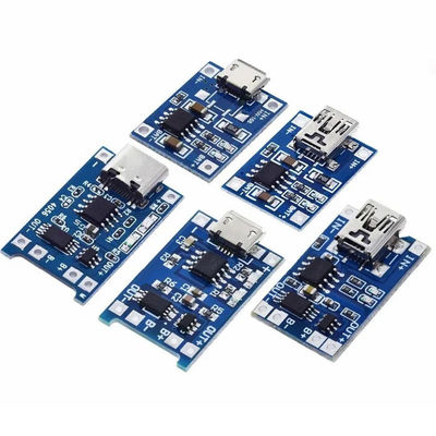 نوع C / Micro USB 5V 1A 18650 TP4056 لوحة شحن وحدات شحن بطارية الليثيوم مع وظائف حماية مزدوجة 1A Li-I
