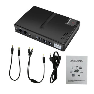مصدر كهرباء غير قابل للانقطاع (UPS) صغير 10400mAh لجهاز التوجيه مودم كاميرات المراقبة CCTV مصدر كهرباء قابل للتكوين AC DC