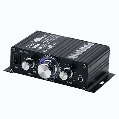 AK-270 12 فولت قوة صغيرة مكبر صوت بلوتوث 2.0 خروج قناة HIFI مكبر طاقة مصغر لنظام صوت المسرح المنزلي