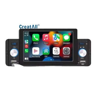 مشغل MP5 للسيارة Creatall 5 بوصة لكاميرا الرؤية الخلفية بتقنية البلوتوث CarPlay السلكية/اللاسلكية يدعم تنسيقات الصوت WAV MP3 APE USB