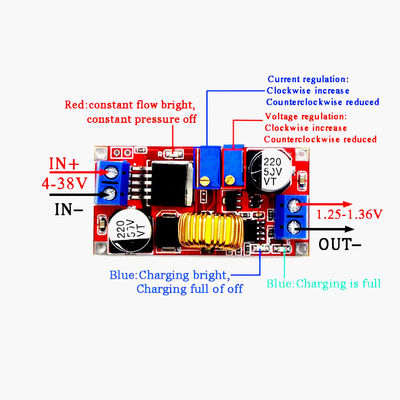 تيار كبير 5A تيار مستمر الجهد المستمر LED يدفع بطارية ليثيوم وحدة شحن XL4015