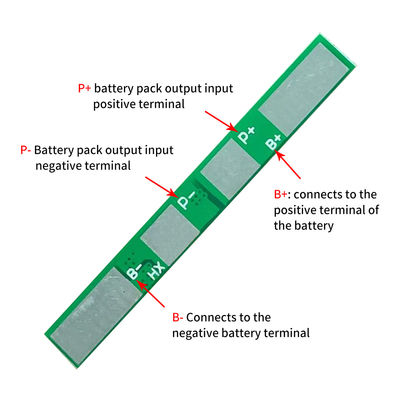 1S 3.7V 4A 18650 لوح حماية البطارية أكثر من حماية الشحن على حماية التفريغ