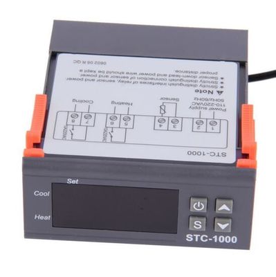 STC-1000 AC 110V-220V جهاز تحكم الرطوبة الرقمي نظام مراقبة الحرارة الحرارية