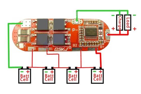 Creatall PCB PCM 4S 20A Bms لوحة شحن تيار مستمر محول تيار مستمر