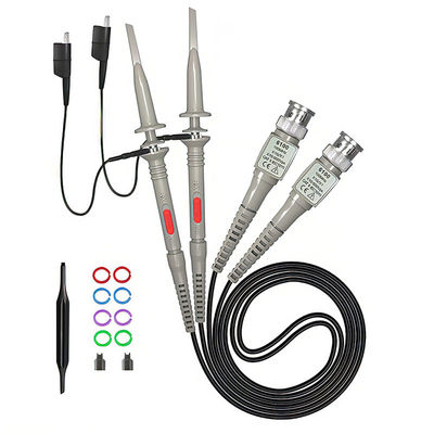 1 قطعة 2 قطعة P6100 BNC اختبار أداة راسم الذبذبات التحقيق عدة 100 ميجا هرتز 1X 10X كليب