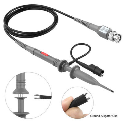 1 قطعة 2 قطعة P6100 BNC اختبار أداة راسم الذبذبات التحقيق عدة 100 ميجا هرتز 1X 10X كليب