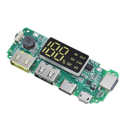 CA-524A 5V 2.4A 18650 BMS لوحة حماية البطارية Micro / Type C LED Mobile