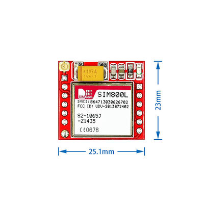 SIM800L GPRS GSM وحدة بطاقة SIM الصغيرة الأساسية رباعية النطاق TTL المنفذ التسلسلي
