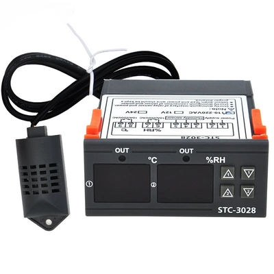 STC-3028 جهاز التحكم في الرطوبة ودرجة الحرارة AC 220V DC 12V 24V