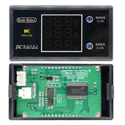 LCD الرقمية Wattmeter الفولتميتر مقياس التيار الكهربائي DC 0-100V 10A 1000W