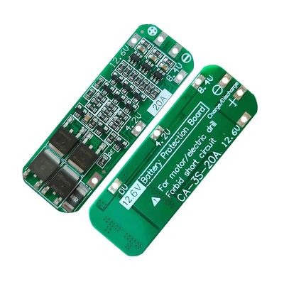 CA-3S-20A-E 11.1V 12V 12.6V BMS بطارية الحماية لوحة الليثيوم 3s BMS وحدة
