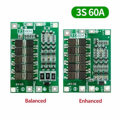 3S 4S 25A 40A 60A BMS لوحة حماية البطارية لوحة شحن بطارية لي