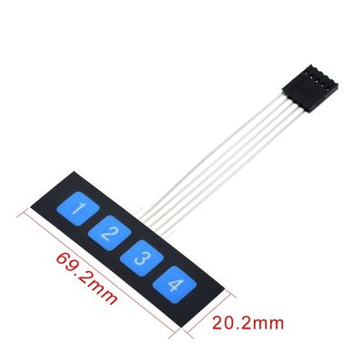 16 مفاتيح غشاء مفتاح مفاتيح 4 * 4 المصفوفة المصفوفة ل DIY KIT
