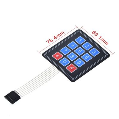 16 مفاتيح غشاء مفتاح مفاتيح 4 * 4 المصفوفة المصفوفة ل DIY KIT