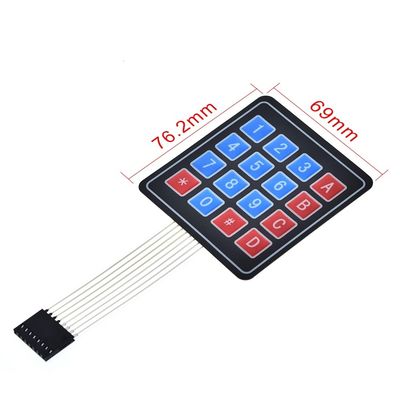 16 مفاتيح غشاء مفتاح مفاتيح 4 * 4 المصفوفة المصفوفة ل DIY KIT