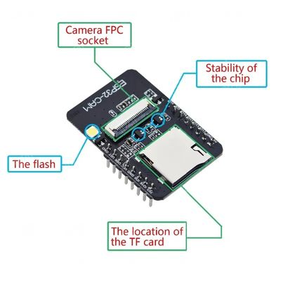 ESP32 ESP32-S لوحة تطوير Wifi BT مع وحدة الكاميرا OV2640 ESP32-CAM