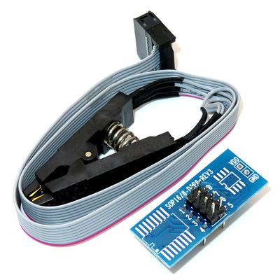 CH341A 24 25 سلسلة EEPROM Flash BIOS وحدة برمجة USB + SOIC8 SOP8 شريط الاختبار لـ EEPROM 93CXX / 25CXX / 24CXX