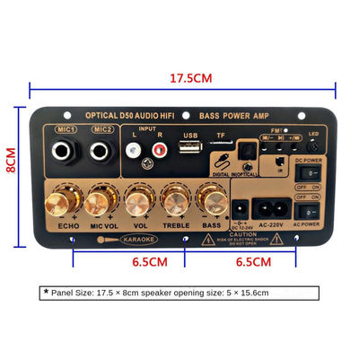 لوحة مكبر D50 مع الصوت البصري بلوتوث AMP USB FM راديو TF لاعب DIY الصوت Subwoofer السيارة
