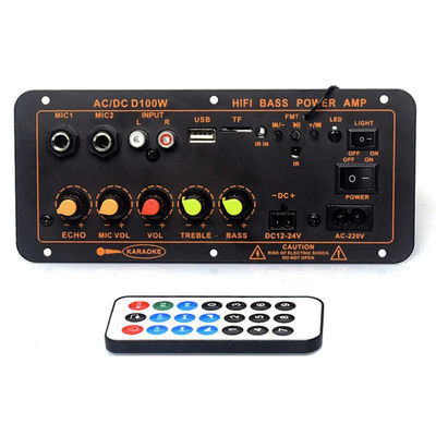 D100W Bluetooth 5.0 لوحة مكبر الطاقة AC 220V DC 12-24V 5V وحدة لاسلكية ل 8-12 بوصة