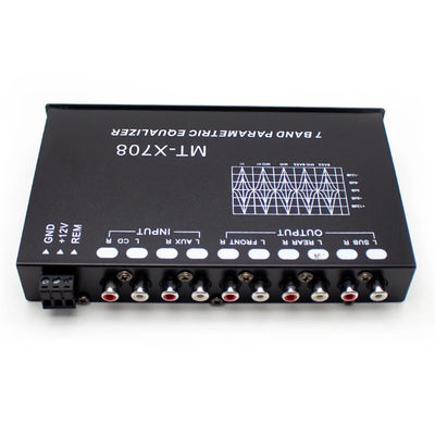 مكبر 24 فولت EQ5 قطاع Aux Equalizer السيارة الصوتية EQ ضبط التقاطع