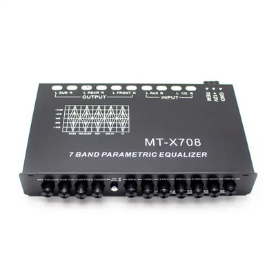 مكبر 24 فولت EQ5 قطاع Aux Equalizer السيارة الصوتية EQ ضبط التقاطع