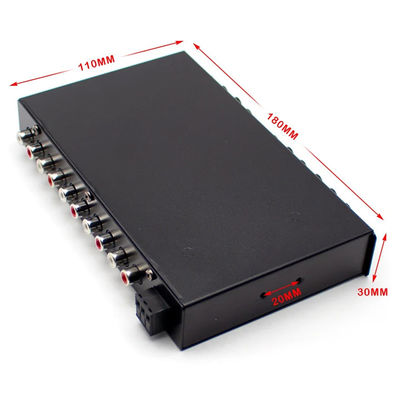 مكبر 24 فولت EQ5 قطاع Aux Equalizer السيارة الصوتية EQ ضبط التقاطع