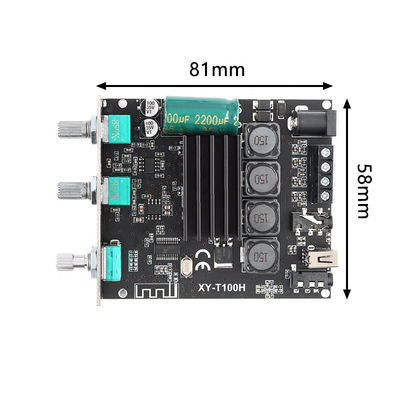 XY-T100H Bluetooth 5.0 لوحة مكبر الصوت 100WX2 مع التحكم في Sinilink-APP و TPA3116D2 القوة الرقمية الستيريو