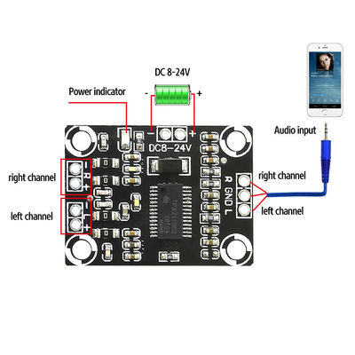 TPA3110 لوحة مكبر صوت عالي الطاقة 15W * 2 DC 8-18V
