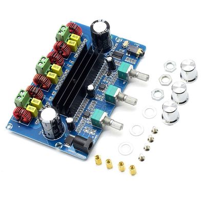 CA-3166B لوحة مكبرات Bluetooth 5.0 2 * 50W + 100W 2.1 قناة TPA3116D2 مع مصدر الطاقة DC12 ~ 24V