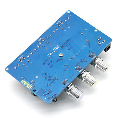 CA-3166B لوحة مكبرات Bluetooth 5.0 2 * 50W + 100W 2.1 قناة TPA3116D2 مع مصدر الطاقة DC12 ~ 24V