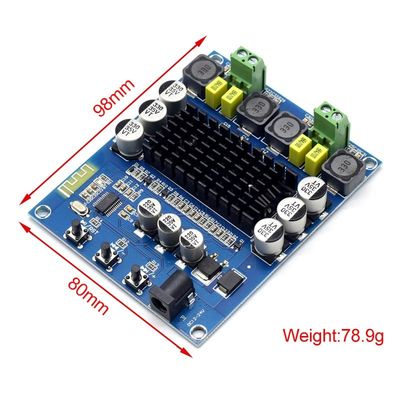 CA-3168B لوحة مكبرات اللاسلكية الرقمية DC12-24V 2 * 50W طاقة الخروج TPA3116D2