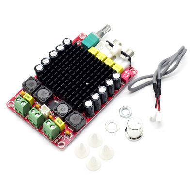 TDA7498 لوحة مضخم رقمي مع طاقة خرج 2*100 واط DC14-34V جهد ​​الإدخال وحماية من الحرارة الزائدة