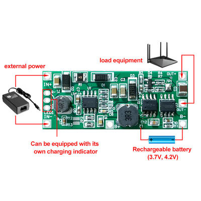 CA-912 18650 بطارية الليثيوم لوحة حماية محول الجهد UPS DC 5V 9V 12V شحن Step Up Booster Module