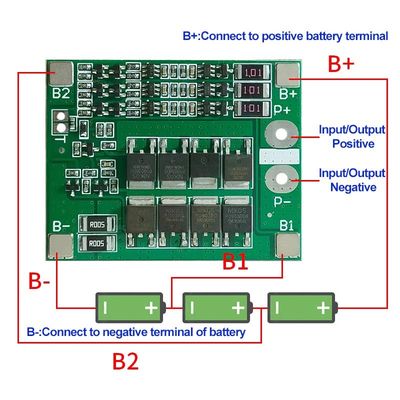 3S 25A ليثيون 18650 BMS PCM بطارية حماية لوحة مع توازن لليثيون ليبو بطارية