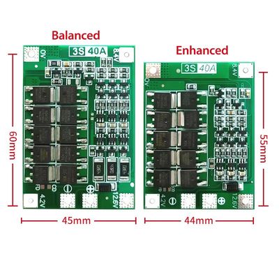 CA-3S-40A شاحن بطارية الليثيوم الليثيوم ليبو خلية وحدة PCB BMS مجلس حماية لمحرك الحفر 12.6 فولت مع التوازن