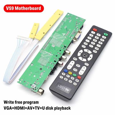 HDVX9-AS V4.5 اللوحة الرئيسية للفيديو العالمي LED V59 اللوحة العالمية لمراقبة التلفزيون LCD LED