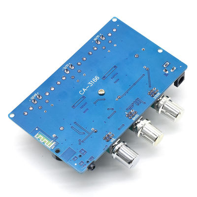 CA-3166B لوحة مكبر الطاقة الرقمية DC12-24V 50Wx2 + 100W مع وحدة صوتية Bluetooth 5.0 من الفئة D