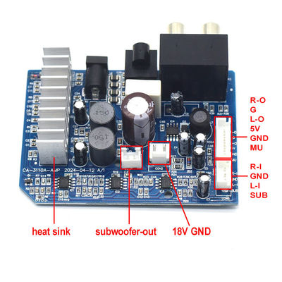 CA-3110A لوحة مكبرات الصوت الرقمية 8-24V 2 * 15W TPA3110 وحدة مكبرات الصوت