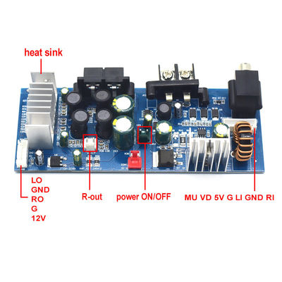 CA-3116A لوحة مكبرات الصوت الرقمية 8-24V 2 * 50W TPA3116 وحدة مكبرات الصوت