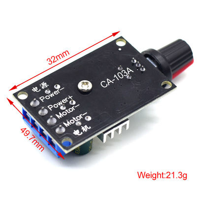 CA-103A PWM DC موتر تحكم سرعة 6 فولت 12 فولت 24 فولت 28 فولت 3A مفتاح السرعة 1203BK