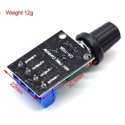 CA-110A 5V / 12V 10A PWM وحدة التحكم في سرعة المحرك DC وحدة تنظيم السرعة بدون خطوة LED مدير الطاقة الضئيل لوحات سائق المحرك