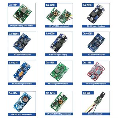 CA-1235 لوحة تحويل 3A DC-DC قابلة للتعديل 5V-15V وحدة إمدادات الطاقة الخطوة إلى أسفل