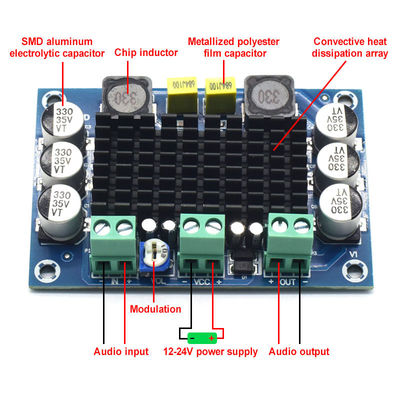 CA-3116D لوح مكبر صوتي أصلي 100W مونو مع شريحة TPA3116D2 وإدخال 12-24V