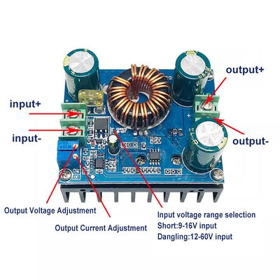 وحدة DC-DC Step Up 9v-60V إلى 12v-80V 48V محول مكبر للسيارة LED Driver 600W