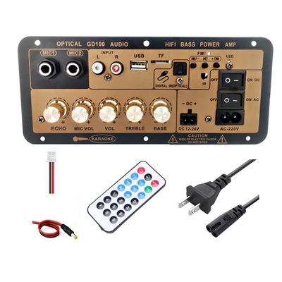 العفن الخاص NO 2 2.0 قنوات 100W BT لوح مكبر مونو للمنزل / سيارة HiFi الكاريوكي