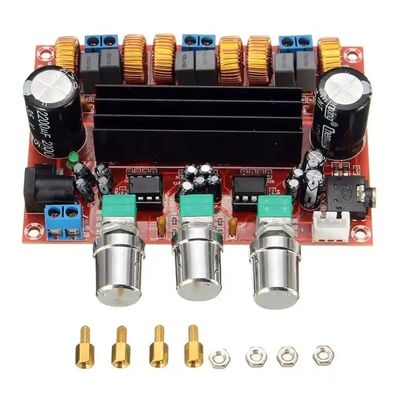 2.1 قناة لوحة مكبرات الرقمية مع TPA3116D2 شريحة 50Wx2 الخروج ومصدر الطاقة 12V-24V