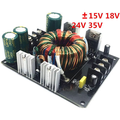 DC إلى محول DC مكبر السيارات مزدوج الطاقة لوح واحد 12V إلى 24V 35V سوبووفر تعزيز
