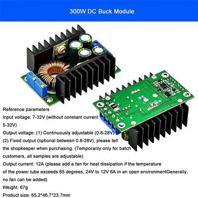 DC-DC 9A 300W Buck Converter 150W Boost Converter 5-40v إلى 1.2-35v وحدة الطاقة Step Down Converter